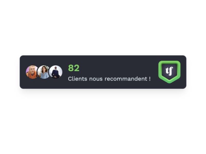 Aperçu du widget Badge Photos Clients