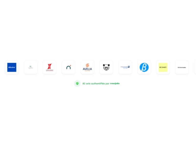 Aperçu du widget Carousel de logos
